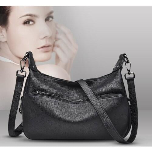 2021Women for Bag Luxury Brand Design Genuine Leather Casual Tote Fashion All-Match Handbag Shoulder Bags