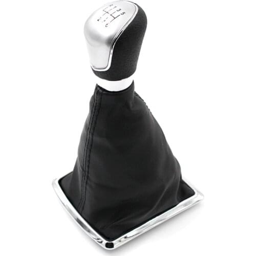 5 and 6 Speed Silver Cap Gear Sift Knob cover for Ford Focus MK2(04-08) Mondeo MK3 (00-07) MUSTANG (05-12) Fiesta MK6 (02-08)