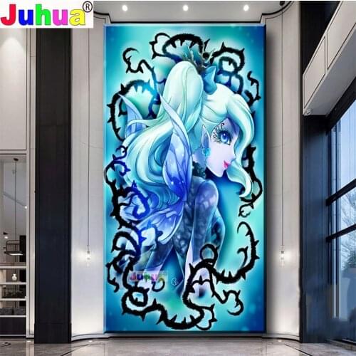 Queen of Pretty Girl 5D DIY Diamond Embroidery Full Square/Round Diamond Painting Art Cartoon Mosaic,Snow Lady,Fairy Gift
