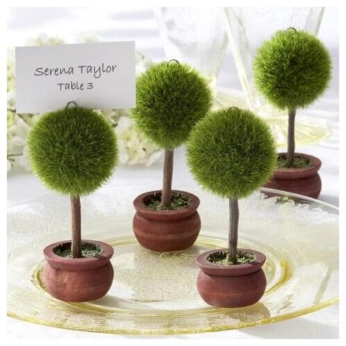 DHL 50pcs potted plant love heart tree Place Card/photo Holders Baby Shower Gifts & Wedding Favors party gift