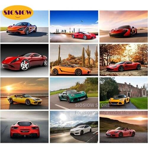 Full Drill Square 5D DIY Diamond Painting Racing Car Picture 3D Daimond Embroidery Cross Stitch Modern Home Decor Gifts For Men