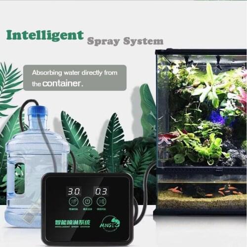 Automatic Mist Spray System Humidifier Timer LCD Screen Sprinkler Controller Terrarium Misting Spraying Kit