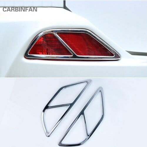 Car ABS Chrome Rear Foglight Lamp Cover Trim Sticker Car Styling Auto Accessories 2pcs/set For Toyota RAV4 2016 2017 C898