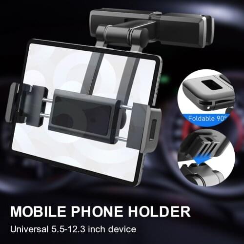 Car Back Seat Headrest Mount Holder For iPad 4.7-12.3 Inch 360 Rotation Universal Tablet PC Auto Car Phone Holder Stand