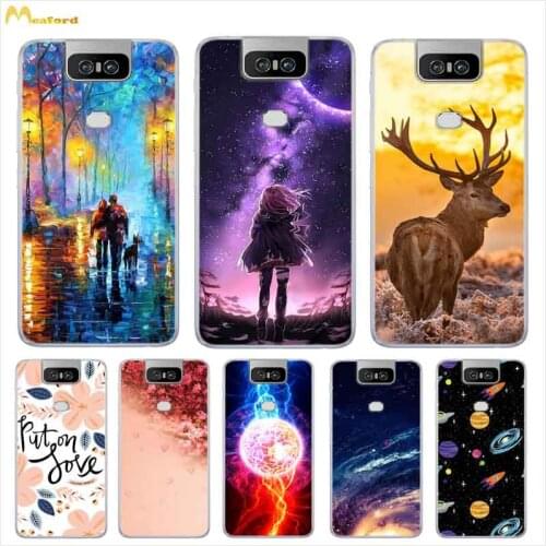 For Asus Zenfone 6 ZS630KL Case Cute Deer Flower Funda For Zenfone 6 2019 Phone Case Silicone Zenfone 6z For ASUS ZS630KL Covers