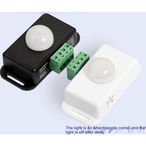 DC 12V-24V Body Infrared PIR Motion Sensor Switch for LED Light Strip Automatic Infrared PIR Motion Sensor Timer Switch