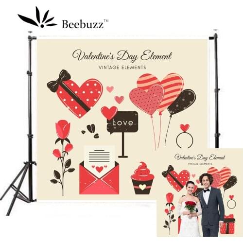 Valentines Day Photo Backgrounds Love wedding decoration Photographic Backdrops for Photo Studio