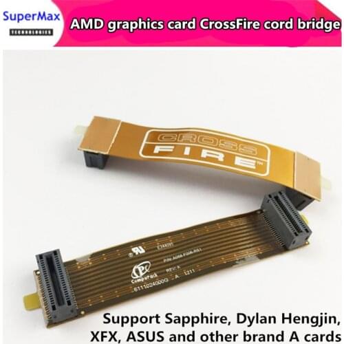 For AMD graphics card original CrossFire bridge 6CM ATI CF dual graphics card 9CM soft bridge line A cartoon with SLI