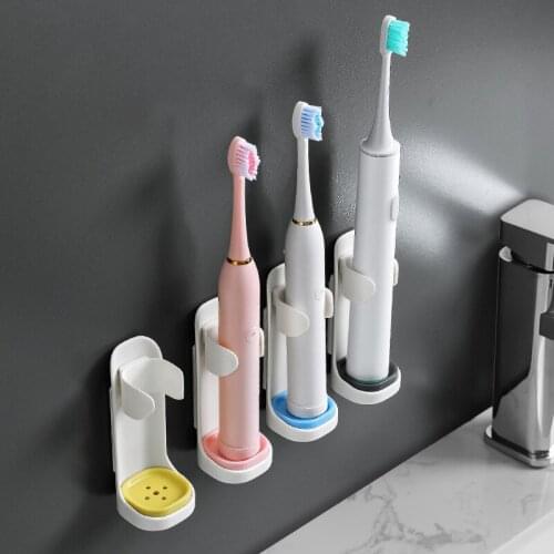 Electric toothbrush holder household simple toothbrush base holder bathroom punch-free wall-mounted toothbrush rack