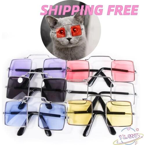 Square Dog Cat Pet Glasses For Pet Products Eye-wear Pet Sunglasses Photos Props Accessories Pet Supplies Cat Glasses Kitty Toy