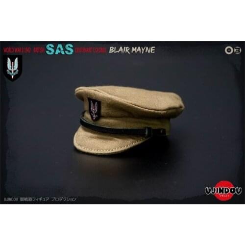 1/6th WWII 1942 Model UD9003 British Colonel Mayne Royal Air Service Regiment Officer Hat Medal For 12 inch Doll Action
