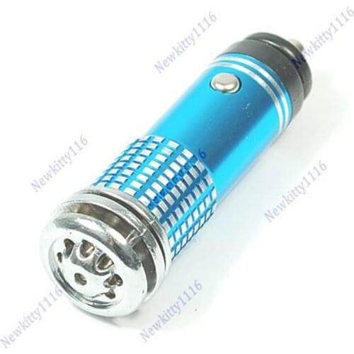 Mini Auto Car Fresh Air 12V Ionic Purifier Oxygen Ozone Ionizer Cleaner Filter