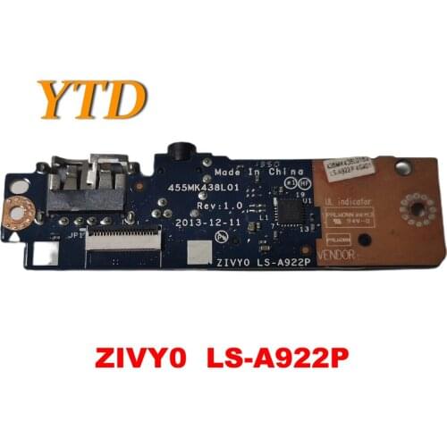 Original for Lenovo YOGA2 13 usb board audio board ZIVY0 LS-A922P tested good free shipping