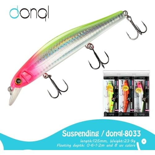 DONQL 3PCS/Set Minnow Fishing Lures Crank Wobbler Artificial Bait 135mm 23.9g Tackle Floating 3D Eyes ABS Hard Fishing Bait