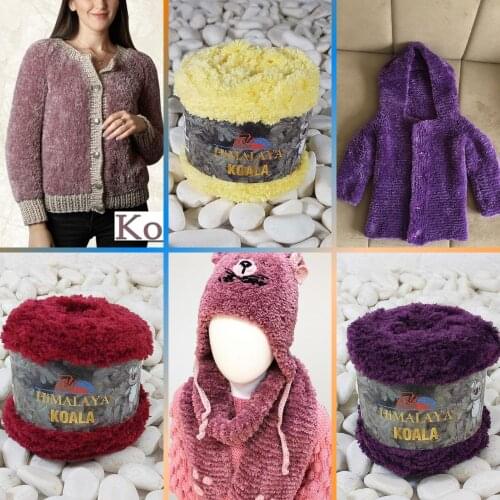 Finger Knitting Yarn - 9 Color Options - 120 Meters(100gr) - Himalaya Koala - Blanket - Booties - Accessory Materials - Hat - Cushion -C ardigan - Baby products - Vests - Sweater - Soft - DIY