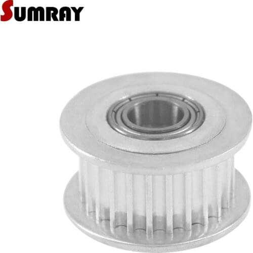 SUMRAY GT2 30T Idler Timing Pulley with teeth Bore 3/4/5/6mm Motor Belt Pulley 7/10mm Belt Width Stepper Motor Pulley