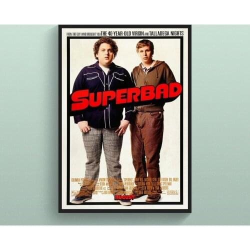 Superbad - Michael Cera Comedy Movie Poster Canvas Art Print Wall Painting Home Decoration (No Frame)