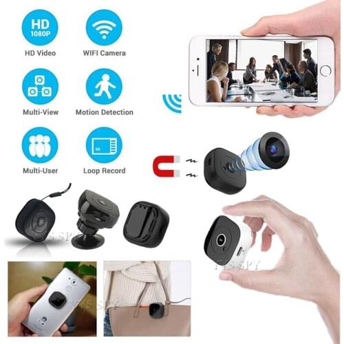 Wifi Mini Camera 1080P H9 DV Magnetic Body Motion Sensor Night Vision HD Video Camcorder Micro Cam Gizli Kamera IP Remote View