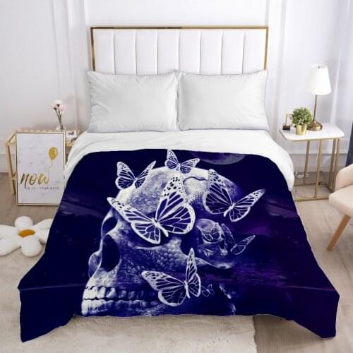 Skull Deadpool lady Duvet cover Quilt/Blanket/Comfortable Case 140x200 240x220 Queen King Single Bedding for Home purple