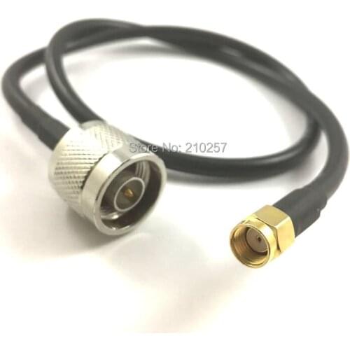 1pcs Rp-Sma Male Connector to N Male RG58 Coaxial Cable 50cm For Huawei Modem