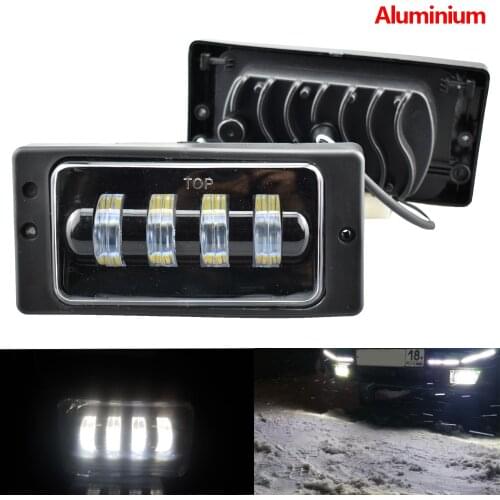 2PCS high quality Cars front fog Lamp Waterproof 6000K Led with Angel eyes Fog Lights fog Passing Light For Lada 2110 -2117