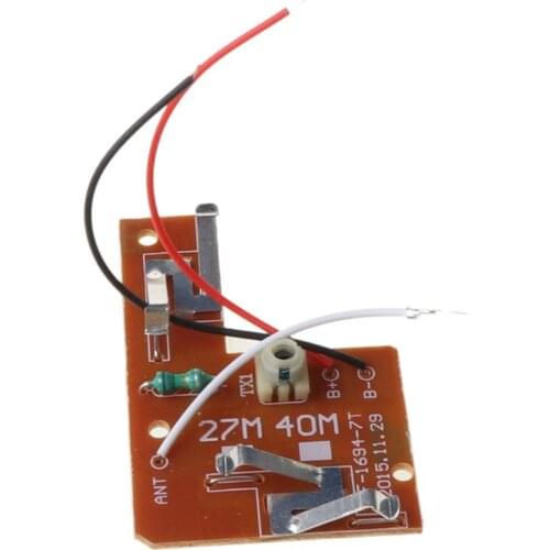 4CH RC Remote Control 27MHz Circuit PCB Transmitter and Receiver Board with Antenna Radio System for Car Truck Toy L4MC