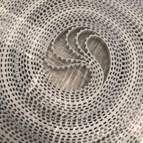 5PCS 6-XL-3159.76MM timing belt lenght 3159.76mm 622Teeth Pitch 5.08mm Belt width 6mm PU closed loop belt customized