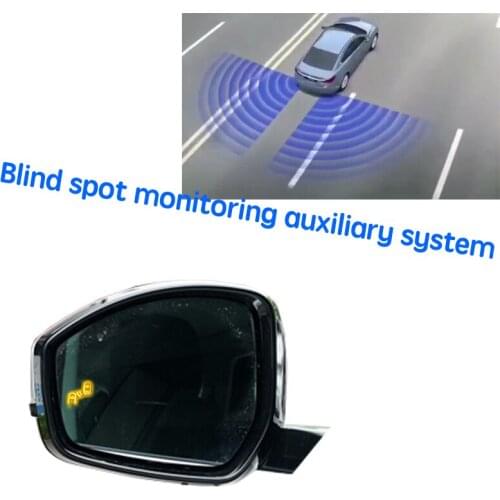 Car BSM Blind Area Spot Warning Drive Mirror Rear Radar Detection System For Land For Rover Discovery Sport LR L550 2014~2019
