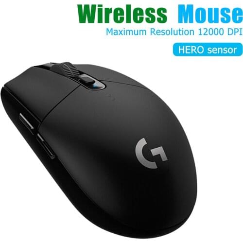 Logitech G304 LIGHTSPEED 6 Buttons Wireless HERO Sensor 12000DPI Adjustable Gaming Mouse Optical Game Mice White and Black