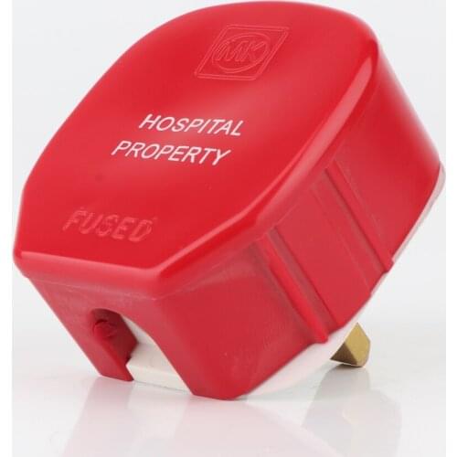 BP0025 MK Hospital Property 13UK HiFi DIY Hi-end AC Power Electric(M) Fused 13A Male 3 Pin UK British Plug Fuse Connector