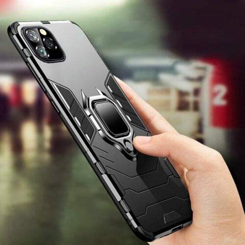 For iPhone 11 Pro Max XS Max XR X 12 Pro Mini Case Shockproof Armor Stand Cover On For iPhone 11 6 6S 7 8 Plus 5 5S SE Case