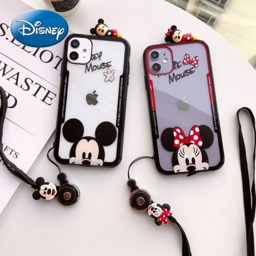 Disney Phone Case for IPhone 6S/7/8P/X/XR/XS/XSMAX/11 Mickey Mouse Minnie Phone Case Cover