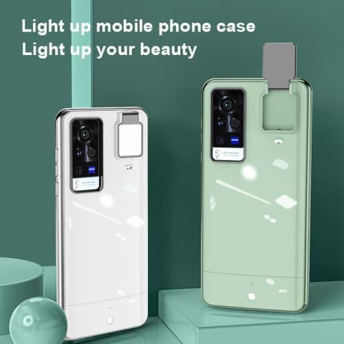 For Huawei P40 Pro Flash Phone Case Selfie Fill Light Up Camera Video Photos Light Cover for Huawei P30 P40 Pro Luminous Coques
