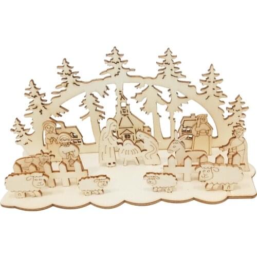 Wood Christmas Table Sign Wooden Christmas Tree Standing Sign Home Decor for Christmas Wedding Graduation Party Decorations