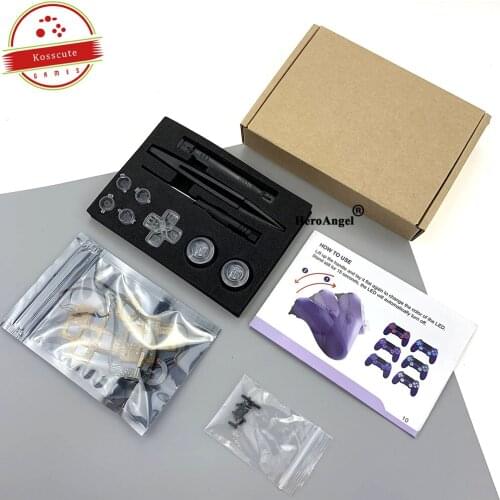 DIY Button Analog Thumb Stick LED Light Board for PS4 Wireless Controller with Flash Light Refit Parts