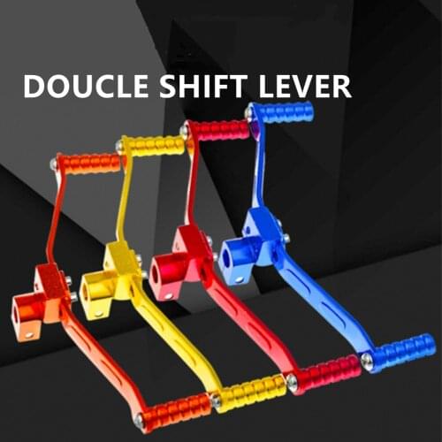 Dual Head CNC Aluminum Motorcycle Gear Shift Lever Universal Motocross Motorbike Parts in fashion For Motorcycle Retrofit