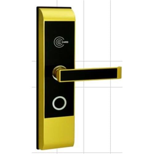 Zinc Alloy ID Card/ Key Unlocking Access Control Hotel Lock Can use to Wood Door
