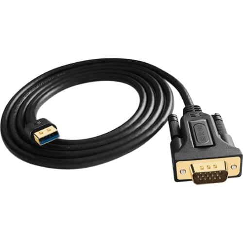 USB 3.0 to VGA Adapter Cable 1080P Monitor Display Converter Adapter Cord