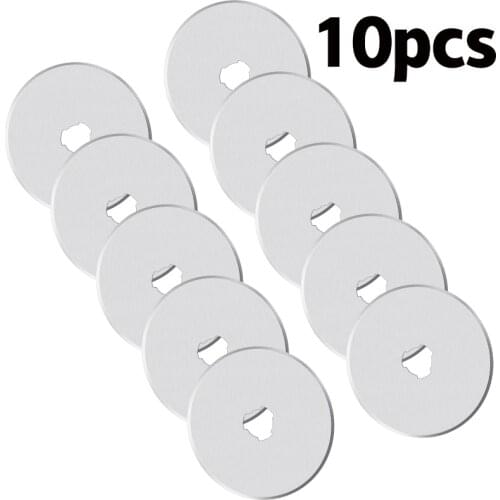 KAOBUY 10Pack 45mm Rotary Cutter Blades Includes Plastic Blade Storage Case, Rotary Cutter Replacement For Cutting Fabric
