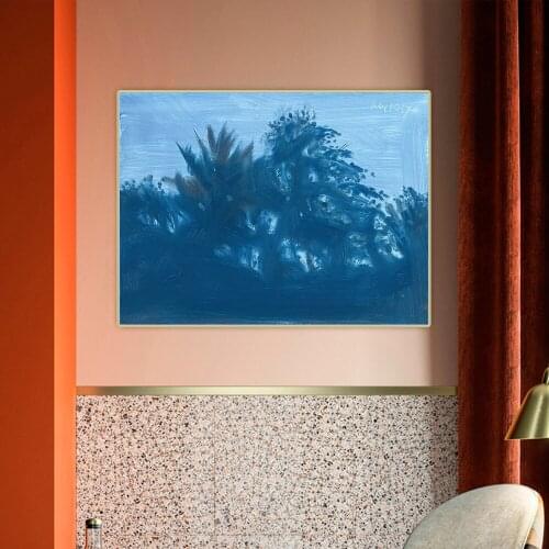 Late Afternoon Blue by Alex Katz Canvas Art Oil Painting Artwork Aesthetic Decorative Picture Wall Hanging Decor Home Decoration