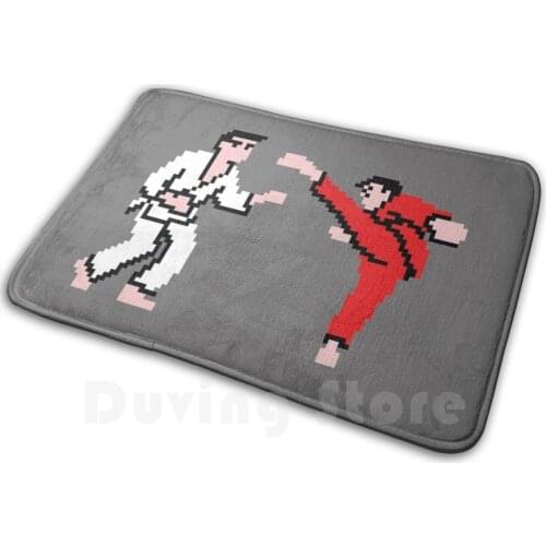 Karate Champ Mat Rug Carpet Anti-Slip Floor Mats Bedroom 80S 1980S Arcade Karate Champ Game Video Game Kung Fu Nostalgia Kick