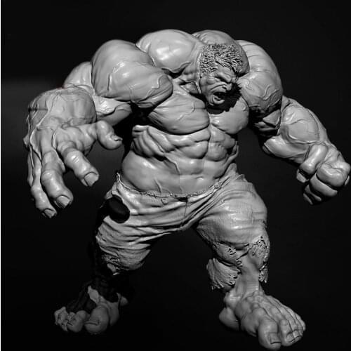H105mm 1/18 Angry Colossus Resin Soldier White Model 2643 DIY Static Hand Painted Model