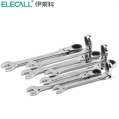 Adjustable Ratchet Wrench Key Set Flexible Head Alloy Torque Gear Socket Nut Tools torque Spanner 6- 22 mm hex key