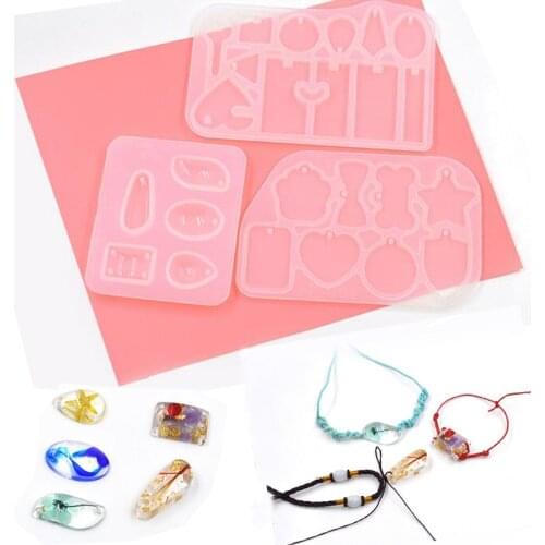 New Transparent Silicone Mould Dried Flower Resin Decorative Craft DIY bone drop pendant Mold epoxy resin molds for jewelry