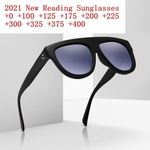 2021 New High Quality Sun Reading Glasses Leopard and Black Full Frame Glasses for Men Women Gray Sunglasses Diopter 1.0-3.5 NX