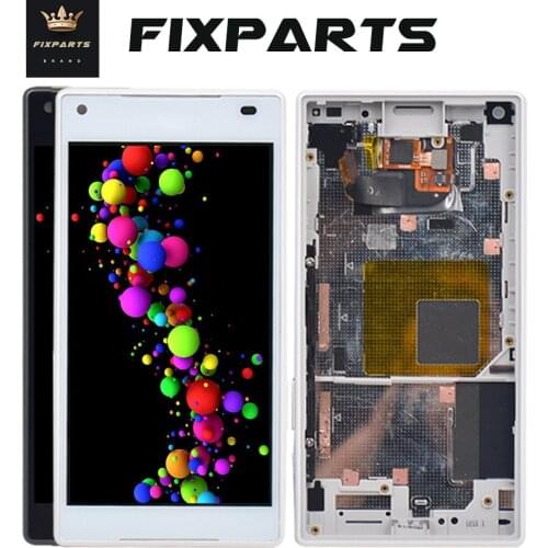 New For SONY Xperia Z5 Compact LCD Display With Frame Touch Screen Digitizer Assembly E5803 E582 For 4.6" SONY Z5 Mini LCD