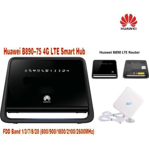 SET of Huawei B890-75 LTE & Dual 35dBi Antenna 3G & 4G