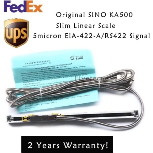 Original Sino KA500 Linear Encoder 5micron RS422 Signal KA-500 120 170 220 270 320 370 420 470 520mm Travel Lathe Lineal Scale