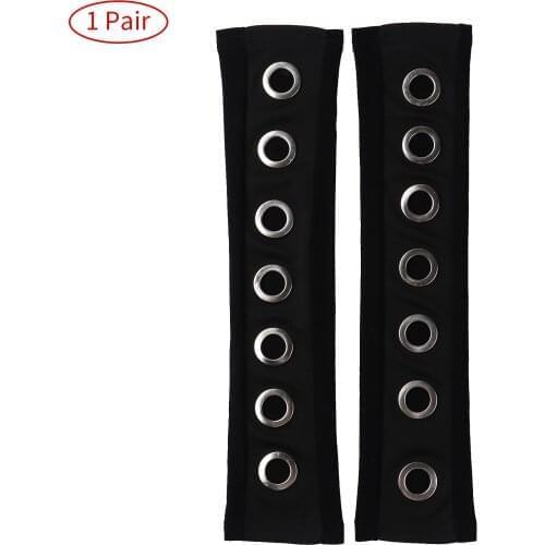 1 Pair Harajuku Gloves Eyelet Hollow Hand Sleeves Unisex Hiphop Dance Gloves Punk Arm Warmer Sleeve Sport Sunscreen Arm Sleeves