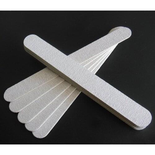 20 pcs zebra wood nail file wooden emery board thin nail file nail art file 100/180 manicure tool